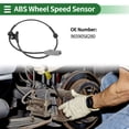 thumbnail image 2 of Unique Bargains ABS Wheel Speed Sensor ABS Sensor Anti-lock Braking System Sensor No.9659058280 for Peugeot 307 2007-2013 Front Left Front Right, 2 of 7