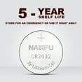 thumbnail image 3 of NANFU 10 Pack CR2032 Lithium Coin Cell Batteries, 3 of 7