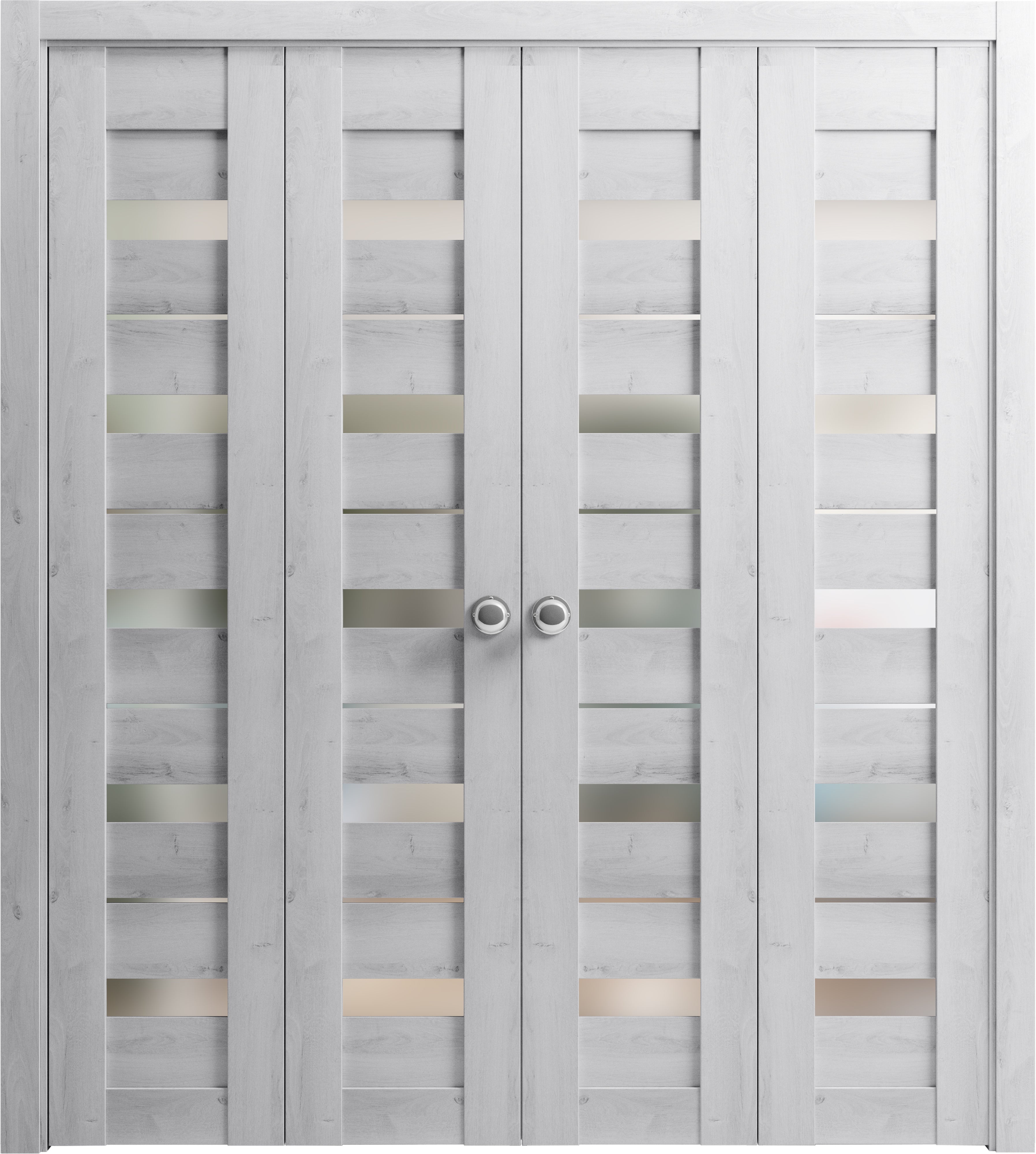 Sliding French Pocket Door 24 x 80 inches | Quadro 4113 Matte Black
