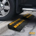 thumbnail image 2 of Pyle PCRBDR44 Heavy Duty Curbside Driveway Threshold Curb Ramp, Black (2 Pack), 2 of 7