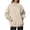 1-Beige, variant on uvwlwu Women's Sweatshirt Neck Long Sleeve Loose Fit Soft Casual Kangaroo Pocket No Hood,M