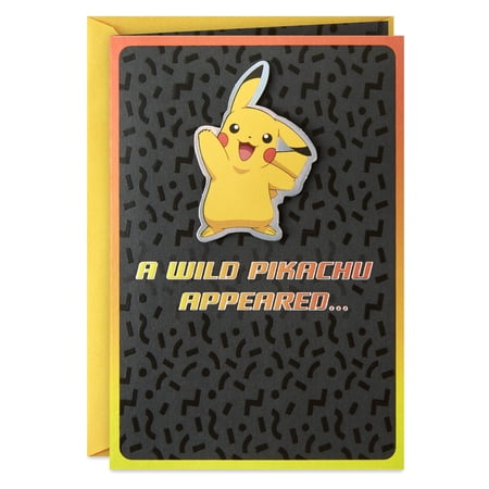 Hallmark Pokémon Birthday Card (Wild Pikachu)