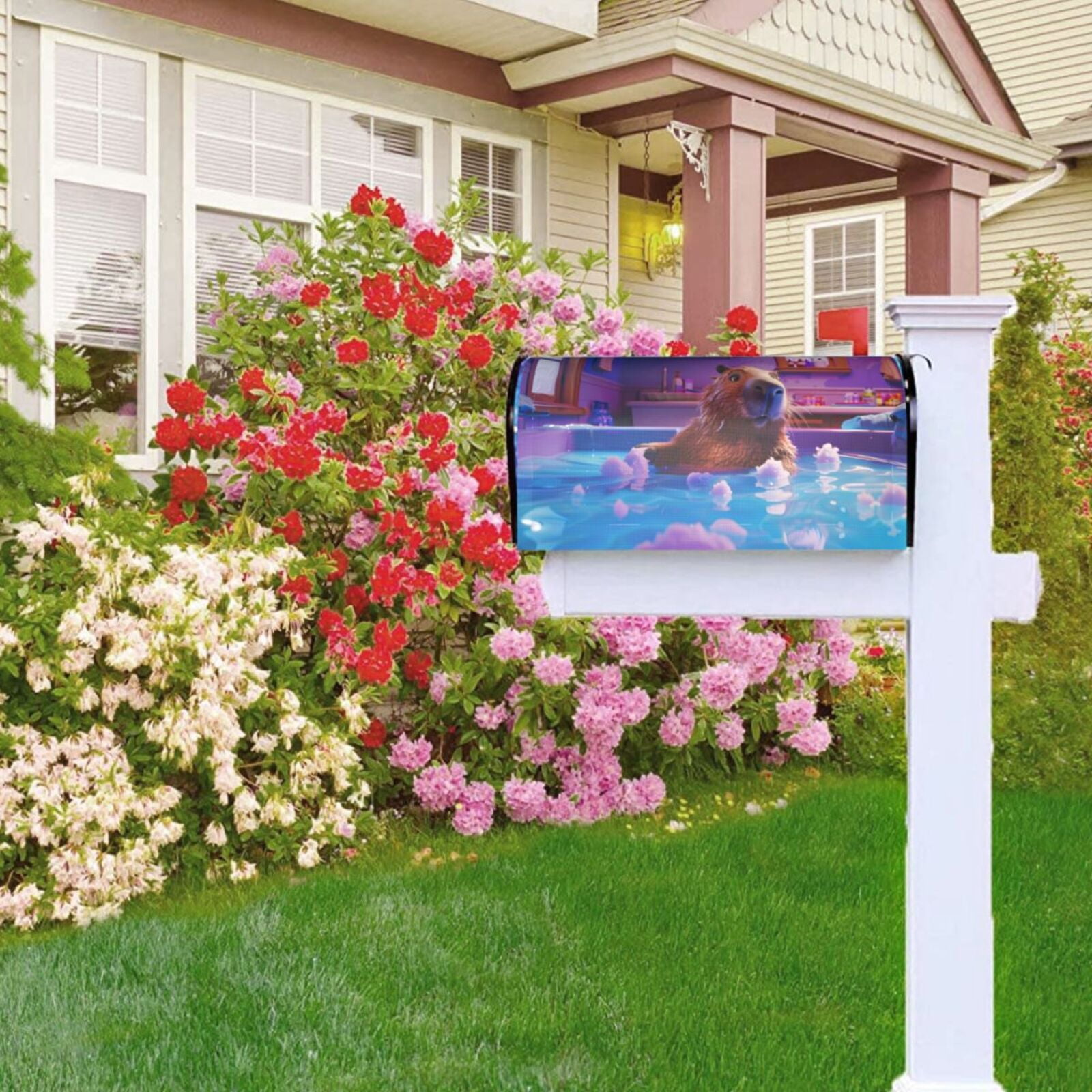 Kdxio Magnetic Mailbox Cover 21x18 in Mailbox Cover Outdoor Decoration Holiday Mailbox Covers for Home Garden Yard-21x18 in