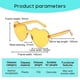 thumbnail image 5 of 1/2Pcs Love Heart Frame Sunglasses Goggles Women Brand Designer Fashion Cute Solid Vintage, 5 of 5