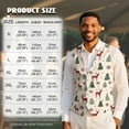 thumbnail image 7 of Yuyamidu Reindeer Mens Vest Formal Waistcoat with Pocket Xmas Tree V-Neck Suit Vests for Wedding Prom Party Christmas Casual Tuxedo Wear Size 2XL, 7 of 7