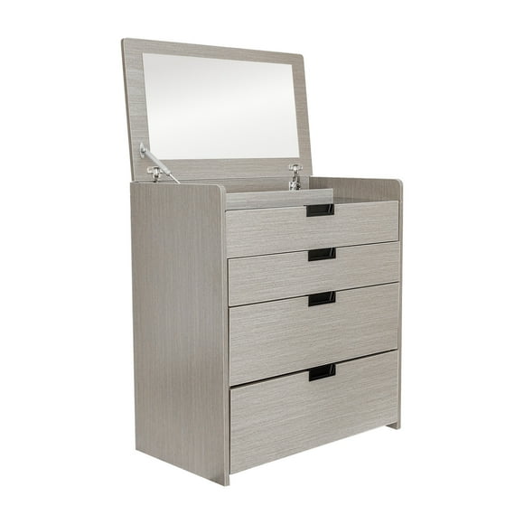 Tocador de Dormitorio Bossa Taburete 4 Cajones y Espejo