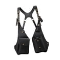 thumbnail image 1 of Bolso bandolera para brazo, accesorio de vestuario para actuaciones en escenario y actividades al libre. Negro, 1 of 9