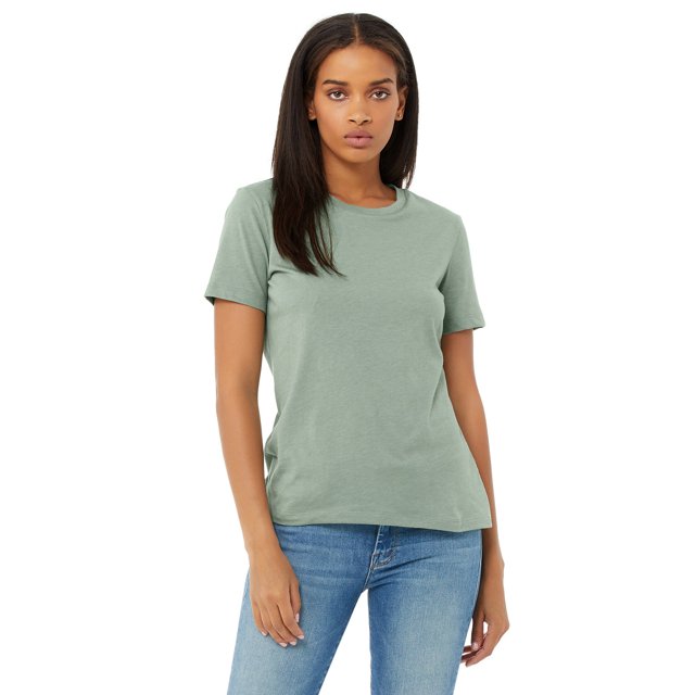 Bella + Canvas T-Shirt à Manches Courtes Décontracté Heather pour Femmes