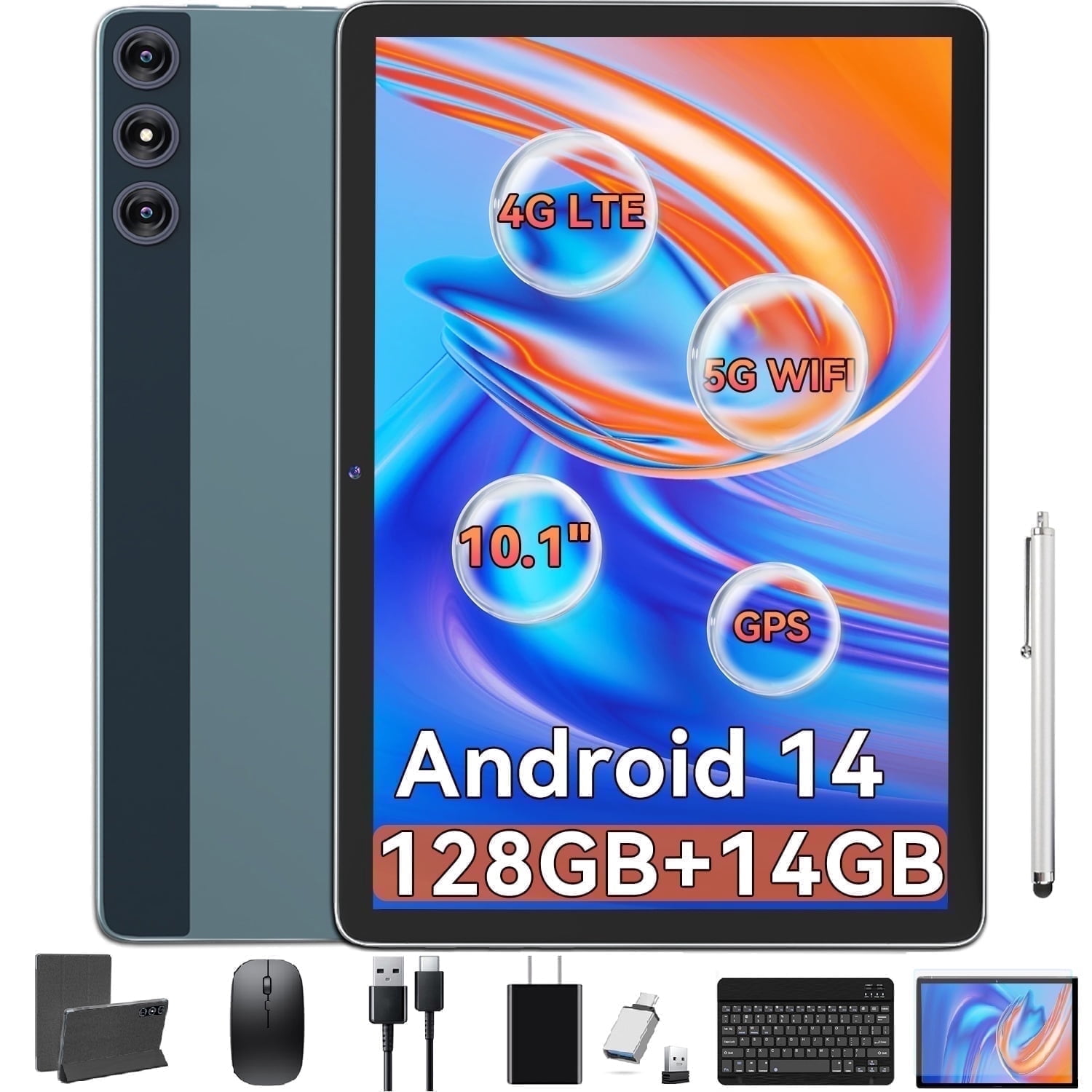 Free Shipping! HEADWOLF Android 15 Tablet 10.1 Inch FHD Display