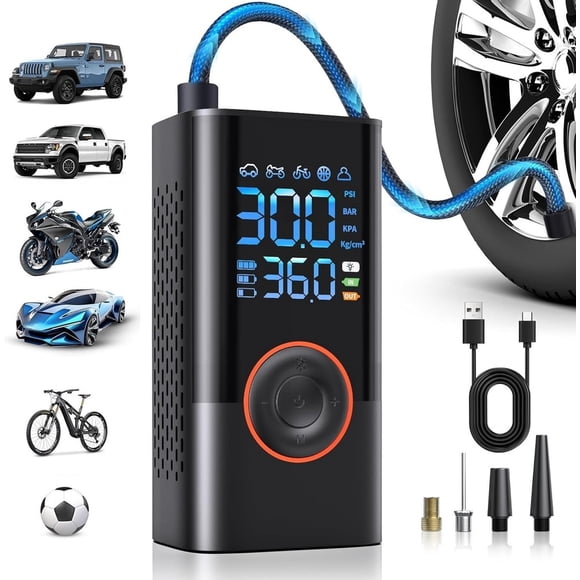 Chargeur d'Automobiles Compresseur d'Air Portable Rechargeable pour Voiture