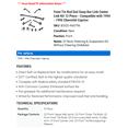 thumbnail image 2 of Front Tie Rod End Sway Bar Link Center Link Kit 12 Piece - Compatible with 1994 - 1996 Chevy Caprice 1995, 2 of 2
