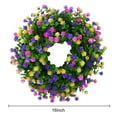 thumbnail image 4 of Greenery Wreath for Front Door,16" Artificial Green Hanging Garland for Spring Summer Autumn Wreath,Windows Decoration Holiday Festival Wedding Decor, 4 of 8