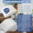 thumbnail image 3 of 6 Pack 3D Airclean GN Vacuum Cleaner Bags,Replacement for Miele Classic C1,Complete C1,C2,C3 S227 S240 S270 S400 S400i-S456i S2 S5 S8 Series Vacuum with 2 Motor Protection Filters,2 AirClean Filters, 3 of 8