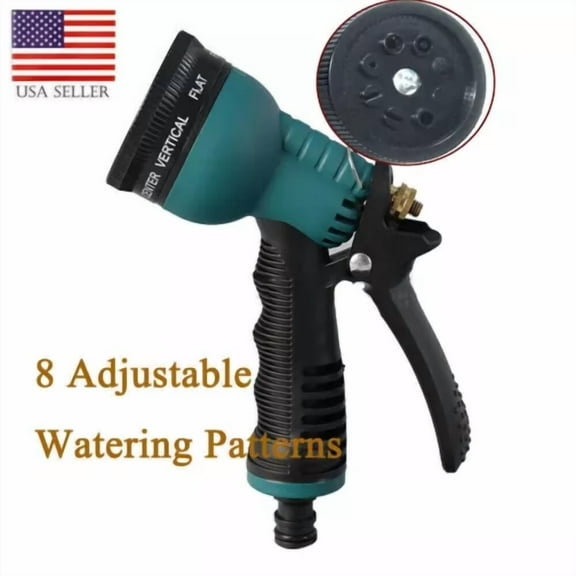 Garden Hose Nozzle Spray Nozzle 8-Pattern Heavy Duty High Pressure Leak Proof