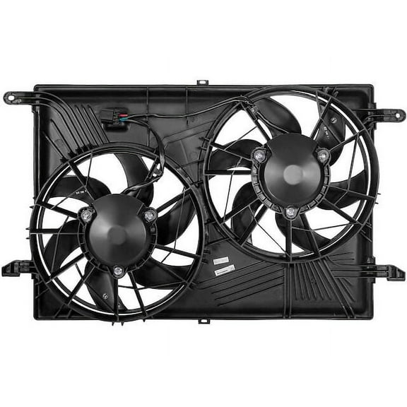 Dual Radiator and Condenser Fan Assembly - Compatible with 2007 - 2016 GMC Acadia 3.6L 2008 2009 2010 2011 2012 2013 2014 2015
