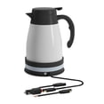 thumbnail image 1 of Hervidor Eléctrico para Automóvil, Hervidor de Agua Caliente, Acero Inoxidable de 24 V, Apagado Automático de 1200 Ml, Hervidor de Agua para Acampar a Blanco Macarena Caldera para coche, 1 of 8