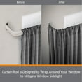 thumbnail image 5 of Kenney ® Fast Fit Easy Install Superior Hold Premium Curtain Rod, 2-Pack 48-86" - White, 5 of 5
