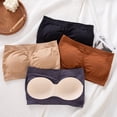 thumbnail image 5 of Women's Strapless Seamless Padded Boob Bandeau Tube Tops Bra,, 5 of 8