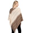 thumbnail image 3 of SWSMCLT Women's Autumn Cape 2025 Comfy Acrylic Baggy Knit Off The Shoulder Cold Weather Top Billowy Capelet Khaki One Size, 3 of 3