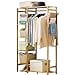 thumbnail image 2 of Ufine Bamboo Garment Rack 6 Tier Storage Shelves Clothes Hanging Rack with Side Hooks, Heavy Duty Clothing Rack Portable Wardrobe Closet Organizer, 2 of 5