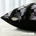 thumbnail image 4 of Home Soft Things Ballys Faux Fur 2 Piece Throw Pillow Cover Set - Black - 20" x 20", 4 of 9