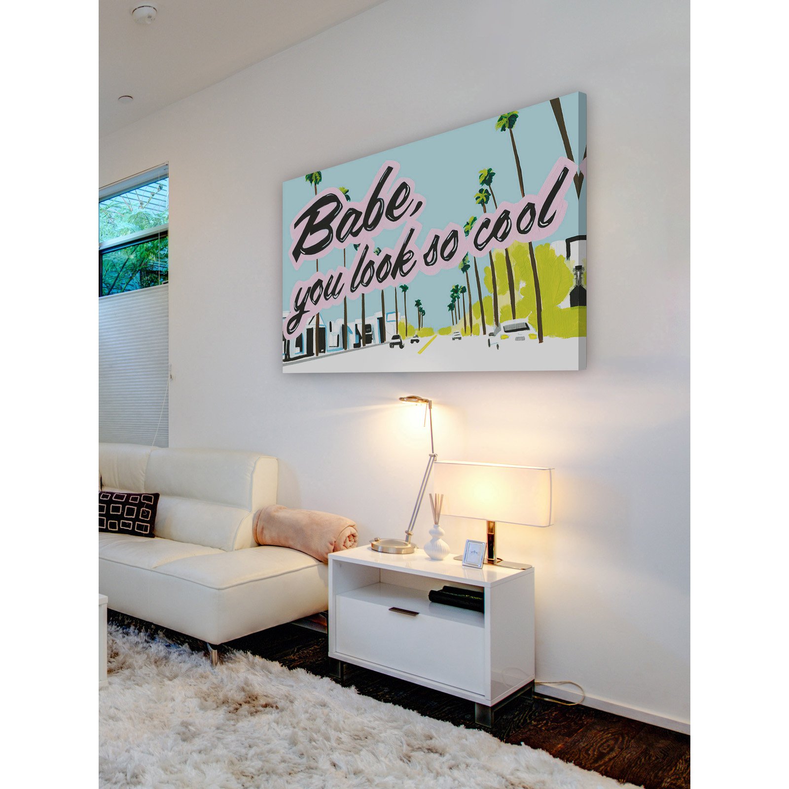 Marmont Hill "LA Babe" by Molly Rosner Painting Print on Wrapped Canvas