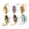 thumbnail image 3 of Estatua de pez, piedra Natural curativa, cristal tallado, estatuilla de Animal, decoración de habitación, Reiki, piedra Mineral, decoración de acuario, regalo, 3 of 4