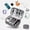 Gray, variant on Travel Electronics Organizer Cable Bag Water Resistant Universal Electronics Accessories Storage Cases for Cables, Phone, Airpods, Hard Drives,Power Bank,Charger,Gray