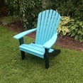 thumbnail image 3 of Poly Fanback Adirondack Chair with Black Frame, 3 of 14