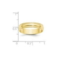 thumbnail image 4 of 10k Yellow Gold 5mm Milgrain Plain Classic Dome Wedding Band Ring Size 5.5, 4 of 5