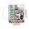 PEONAVET Tasse Lettrage Tasse du Monde Gonflée 11oz Chaîne Sublimation, l'Homme la Tasse