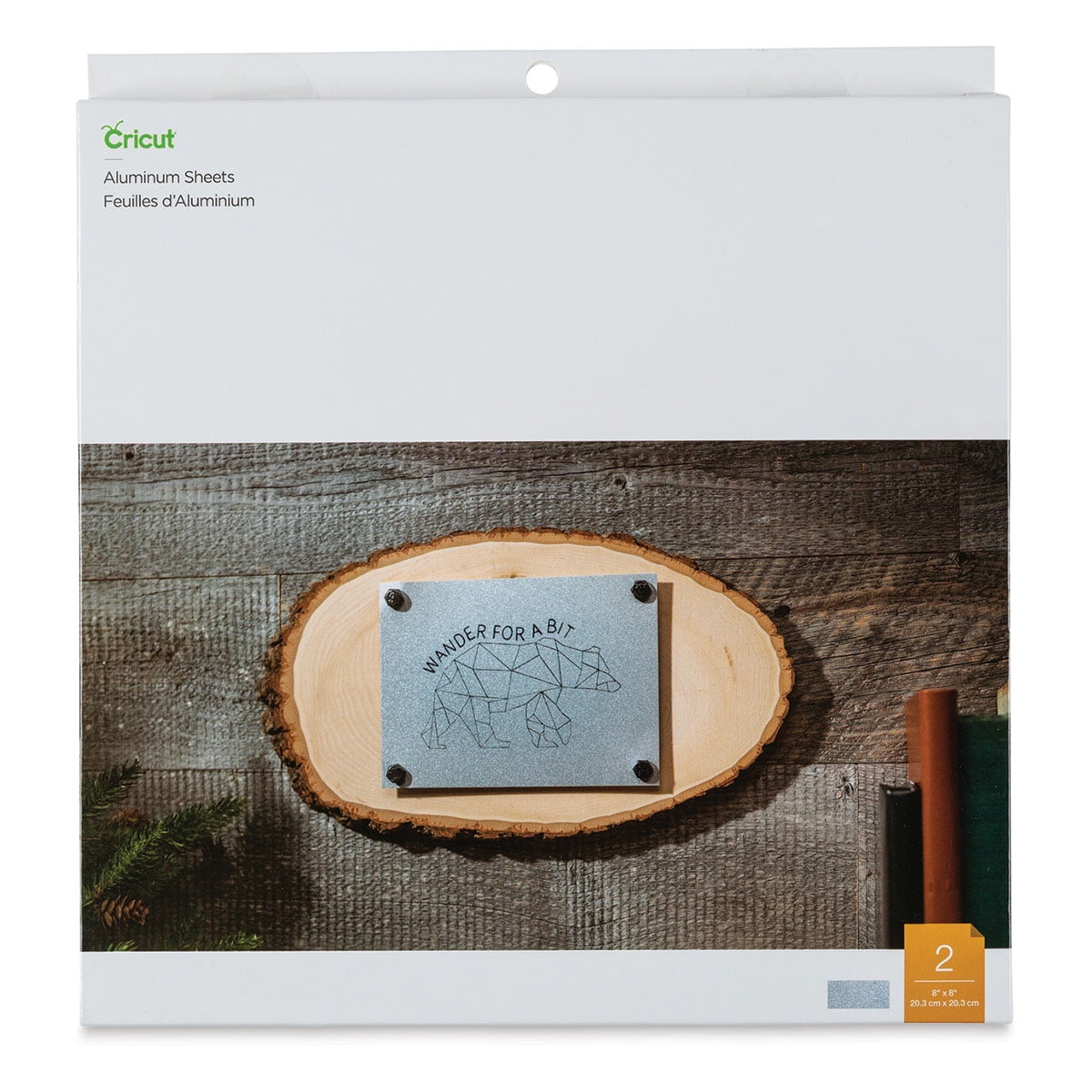 Cricut Aluminum Sheets - Silver, Pkg of 2, 8' x 8'