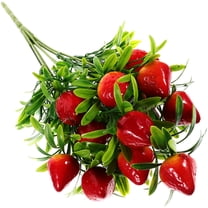 Fruit Branch Simulation Strawberry Bouquet DIY Flower Stem Home Decor