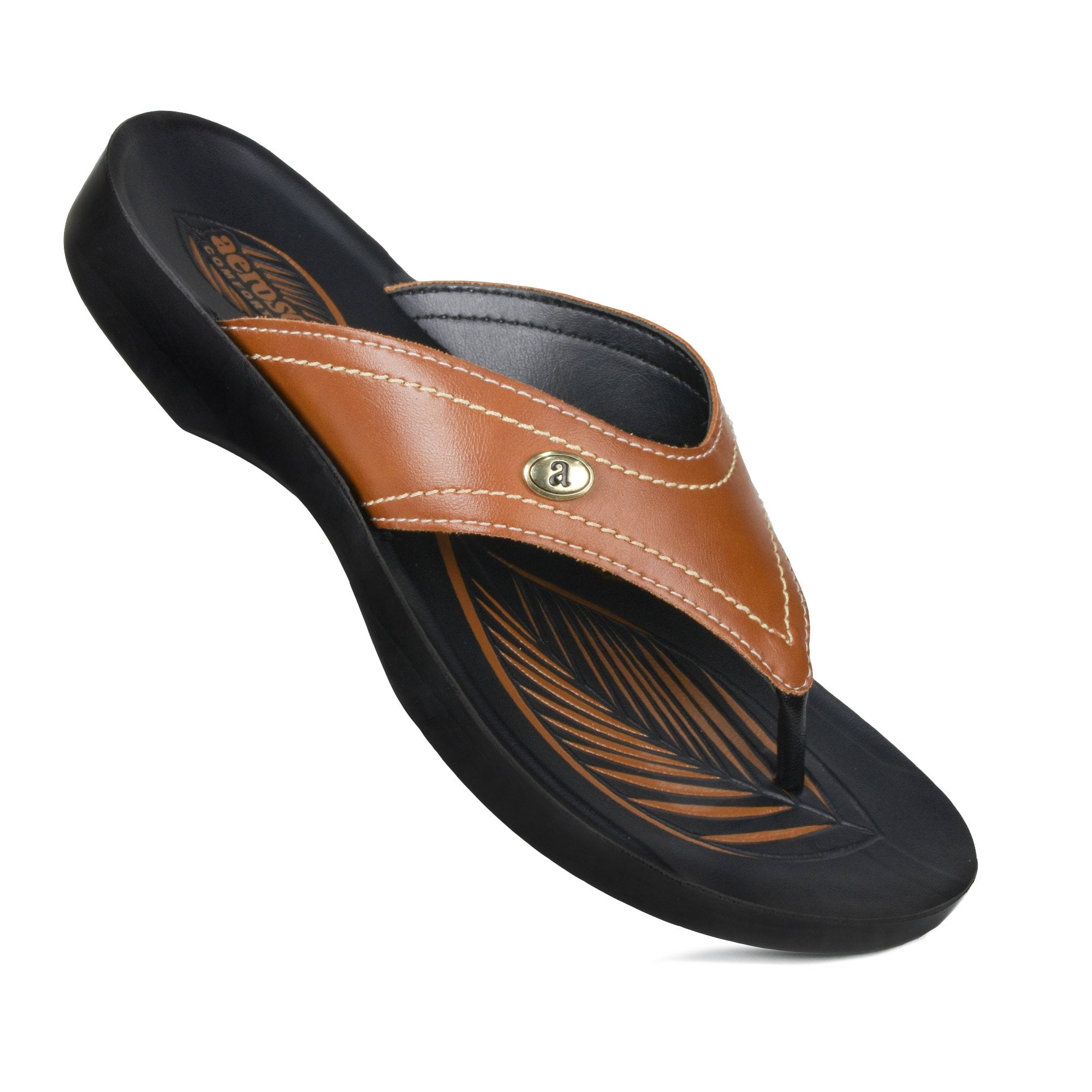 Aerosoft - Aerosoft Women's Tendril Comfortable Thong Sandals - Walmart ...