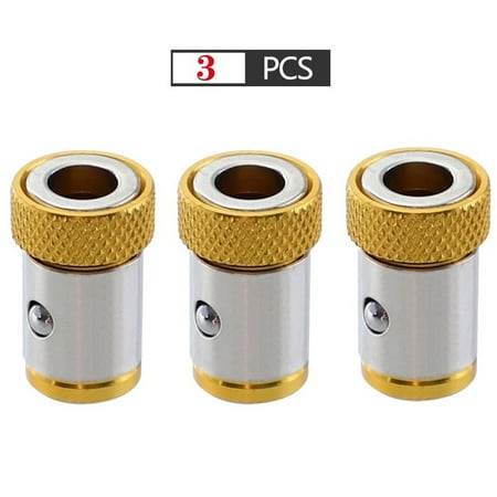 

3pcs Drill Head Screwdriver Bits Strong Magnetizer Metal Universal Magnetic Ring