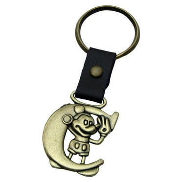 Mickey Mouse Letter S Brass Key Chain - Walmart.com