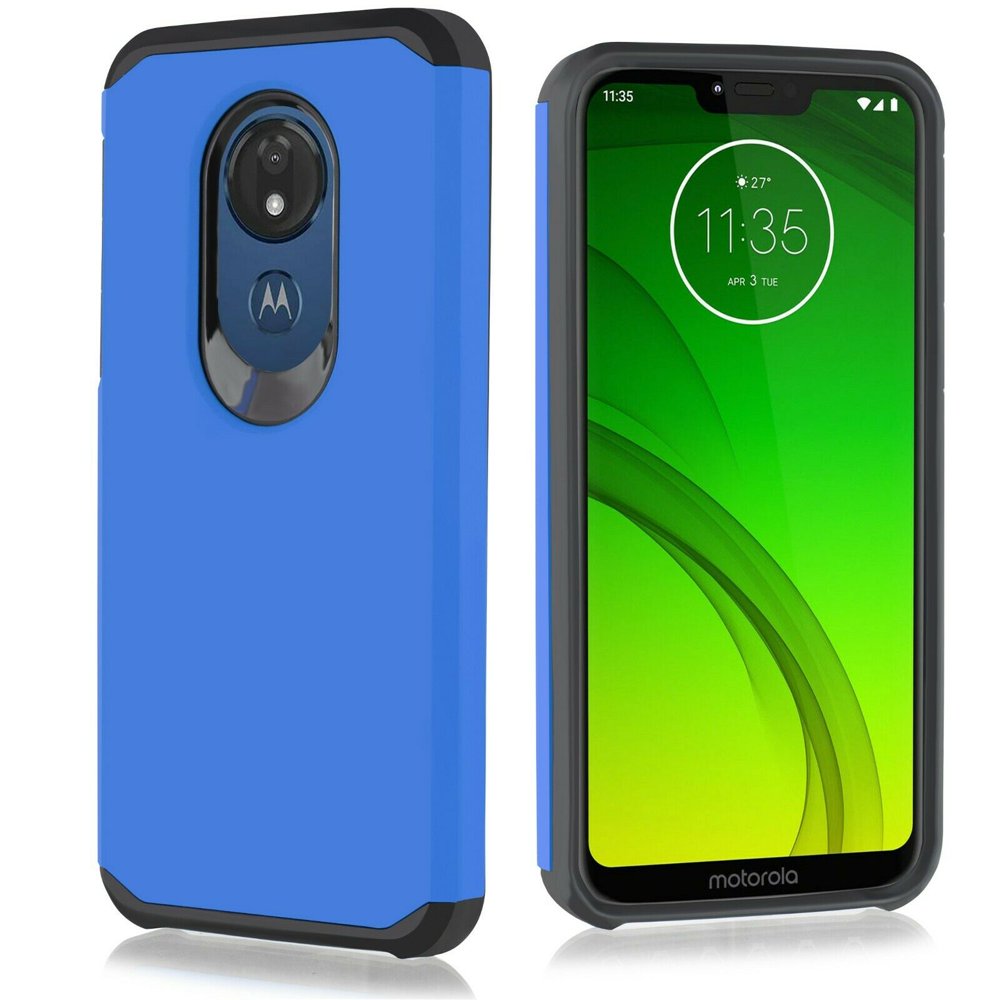 for 6.2" Motorola Moto G7 Power Slim Dual Layer Protective Case Hard