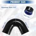 thumbnail image 3 of Unique Bargains 57mm 2.24" 135 Degree Elbow Silicone Reducer Hose Pipe Bend Turbo Water Intercooler Black, 3 of 6