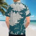 thumbnail image 6 of High Quality Hawaiian Shirts for Men Short Sleeve Aloha Beach Shirt Floral Summer Casual Button Down Shirts Blouses UT96J3, 6 of 7