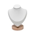thumbnail image 4 of kurtrusly Necklace Display Bust Smooth Stable for store Showroom Retail Dresser S White 1Set, 4 of 6