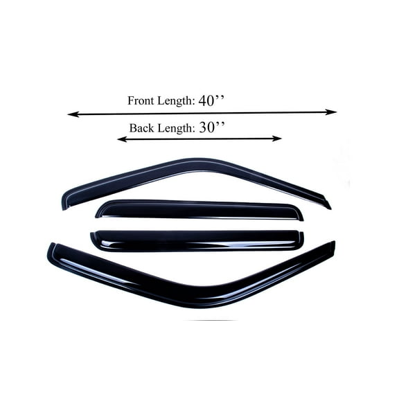 Chevy Silverado 1500 92-00 Acrylic Window Visor Sun Rain Deflector Guard