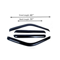 Chevy Silverado 1500 92-00 Acrylic Window Visor Sun Rain Deflector Guard