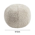 thumbnail image 3 of TOV Furniture Boba 9x9" Transitional Boucle Polyester Fabric Pillow in Beige, 3 of 3