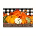 thumbnail image 3 of SHENGXINY 1PCS Halloween Kitchen Rug with Pumpkins Printed, Washable No Slip Anti Mold , Quick Dry Floor Mats for Livingroom, Bedroom, Fall Home Decor Accessories 2'7'x1'8' Orange, 3 of 4