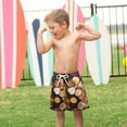 thumbnail image 4 of FORMRS Boys Swim Trunks Quick Dry Mesh Liner Boardshorts Sizes XS-XL, Gold Flower, 4 of 7