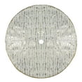 thumbnail image 3 of 48" Ivory and Gold Wood Grain Pattern Christmas Tree Skirt, 3 of 3