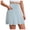 Light Blue, variant on Skorts for Woman with Pockets Golf Athletic Skirts Scalloped Hem Tennis Skirt Dressy Casual (Red, L)