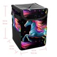 thumbnail image 5 of Robot Unicorn Attack Mini Trash Can Car Trash Bin Trash Can for Car - Foldable, with Lid, Leak-Proof, Hanging Storage Bag, 5 of 6