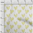 thumbnail image 2 of oneOone Cotton Jersey Medium Yellow Fabric Rooster Cock Sewing Material Print Fabric By The Yard 58 Inch Wide, 2 of 4
