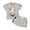A196-Grey, variant on Toddler Girls Outfits Short Sleeve T-Shirt + Short Pants 2PCS Set Casual ClothesGirls Summer 2Pcs T Shorts Set Dailywear Blackļ¼9-12 Months